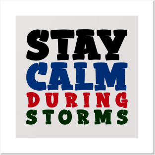 Stay Calm During Storms Posters and Art